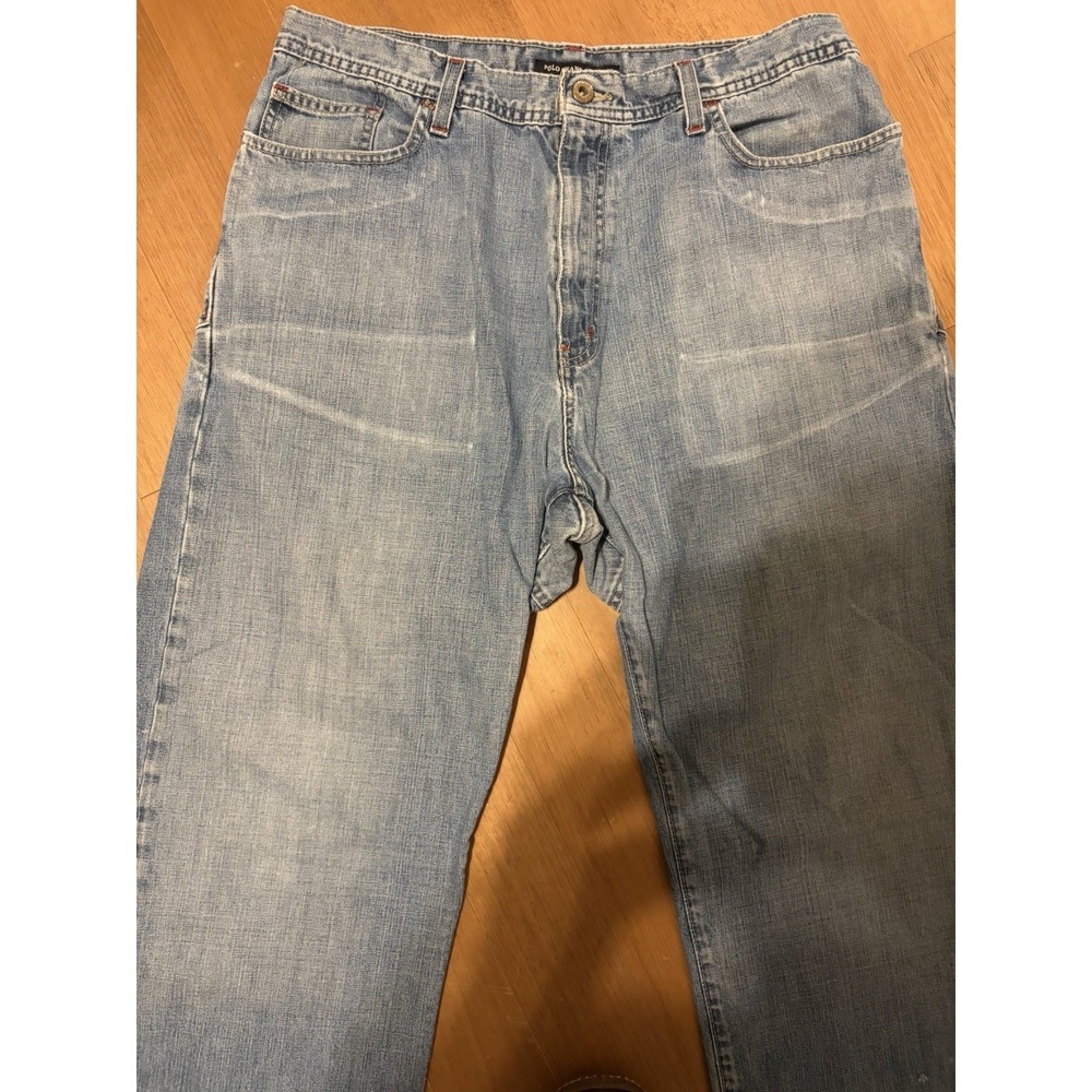 Ralph Lauren Polo Jeans Stratford Jean Men 33 x 30 Wide Leg Baggy Y2K Grunge 90s - Picture 7 of 16